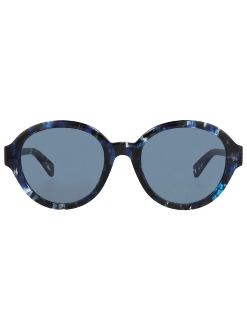 New Chloé Women's Sunglasses Round Oval Recycled Acetate Frame Blue Blue Blue